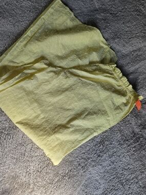 Colsie Light Yellow Eyelet Cotton Wide Leg Capris